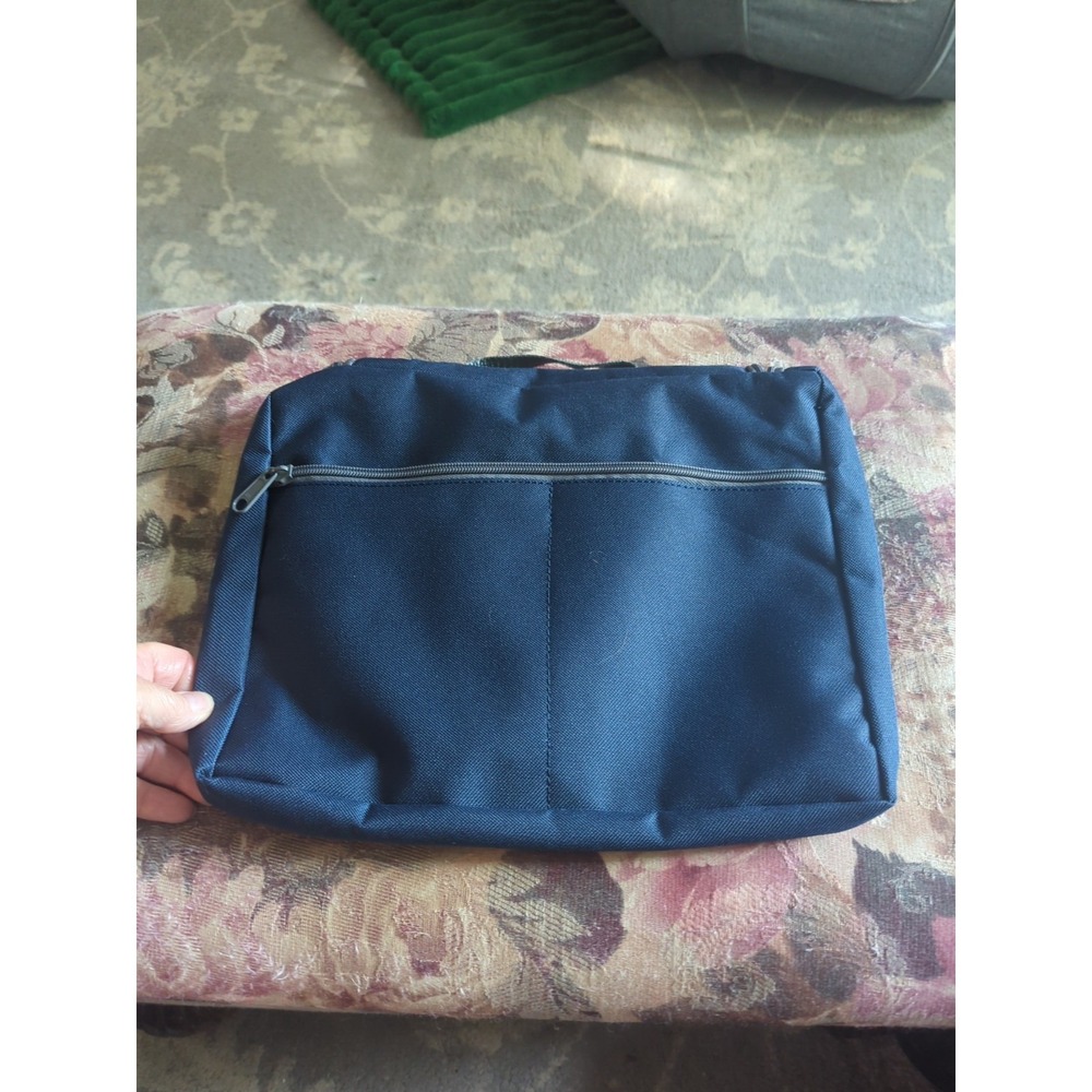 Outdoor Products Small Travel Organizer Bag Zippered 12" x 9" x 1.5" BLUE - Picture 3 of 10